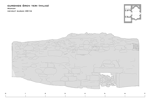 Milas Euromos Antik Kent Roma Hamamı