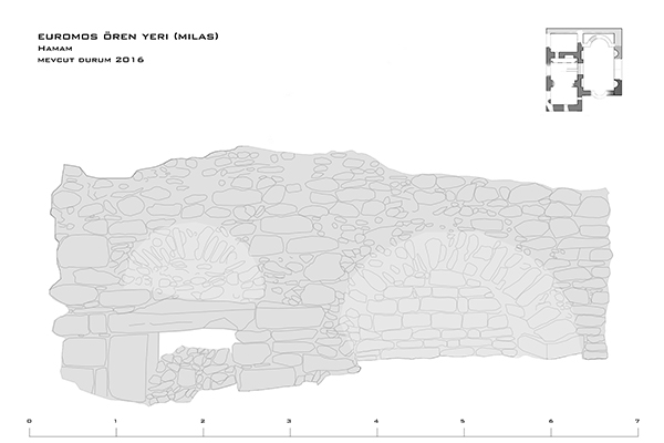 Milas Euromos Antik Kent Roma Hamamı