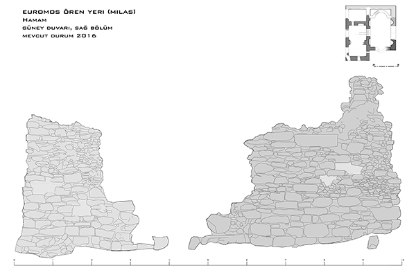 Milas Euromos Antik Kent Roma Hamamı